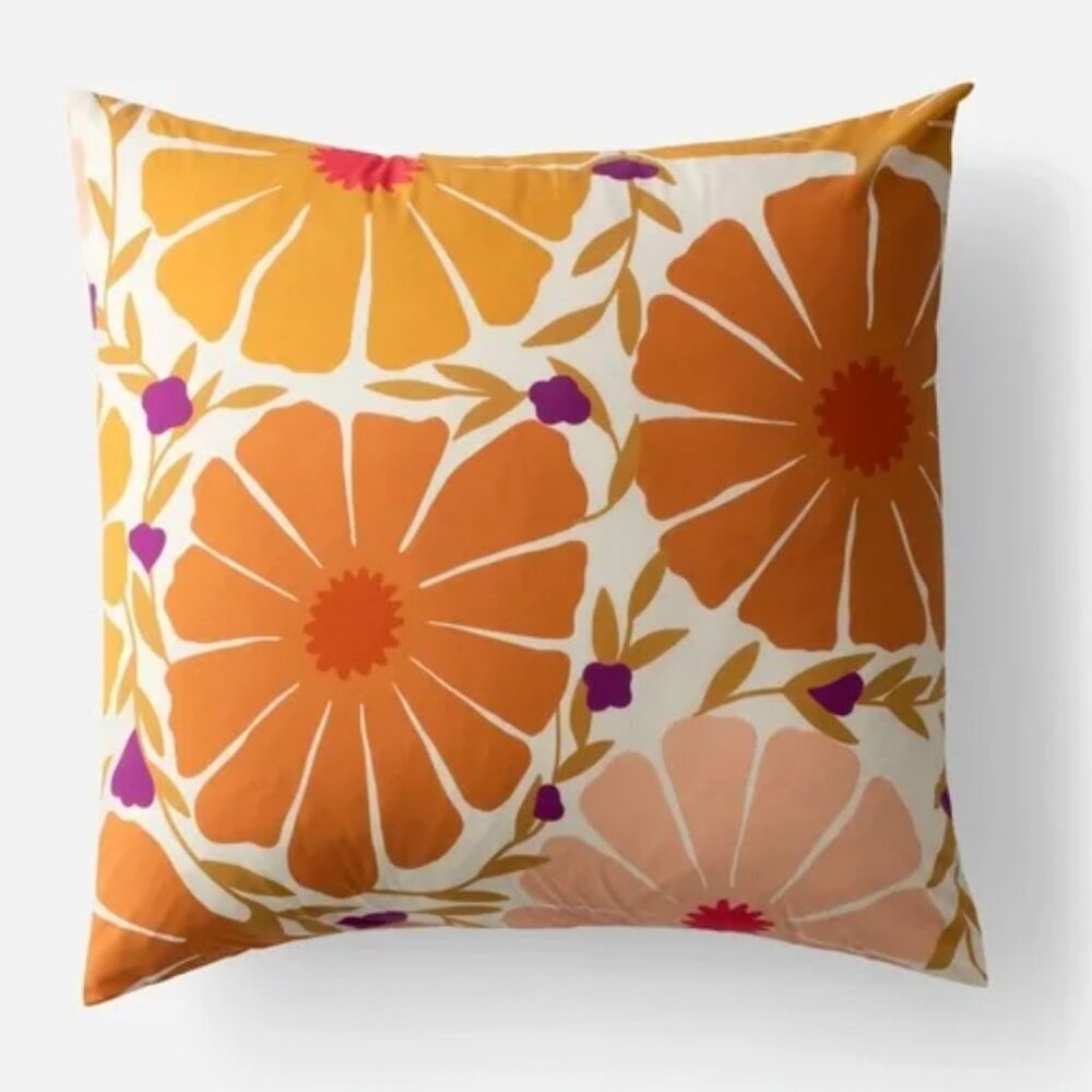 Schoolhouse Electric Sunburst Floral Pillow Sham - Euro